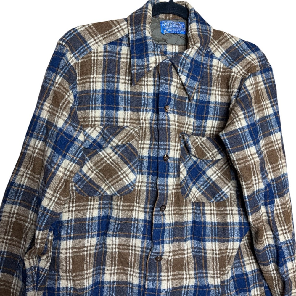 Pendleton 1960s Virgin Wool Plaid Fall Winter Vin… - image 2